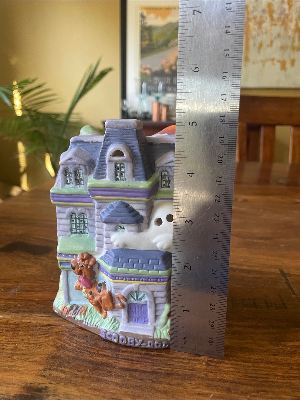 Scooby-Doo Haunted House Ceramic Tea Light Candle Holder - Purple & Green - Picture 8 of 9